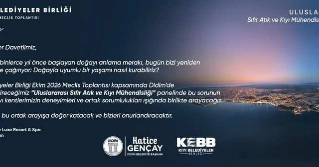 Didim Belediyesi, Kıyı Belediyeler Birliği toplantısına ev sahipliği yapacak Aydın Son Dakika Haberleri Habertürk Yerel Haberler