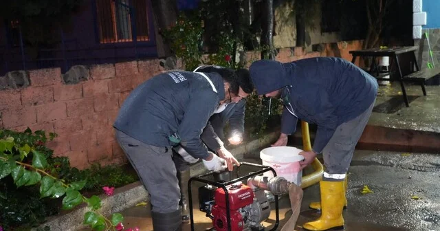 Kepez de yağışlara karşı 7/24 saha nöbeti Antalya Haber Habertürk Yerel Haberler