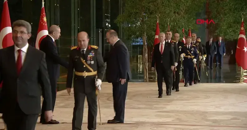 Cumhurbaşkanı Erdoğan, 29 Ekim tebriklerini kabul ediyor(CANLI)