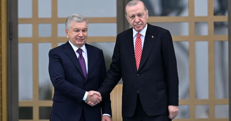 Cumhurbaşkanı Erdoğan, Mirziyoyev ile bir araya geldi