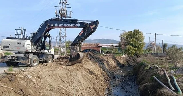 Tarım arazileri taşkınlara karşı korunuyor Manisa Haberleri
