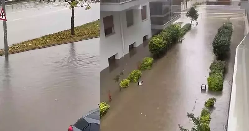 Muğla da sağanak; cadde ve sokaklar göle döndü