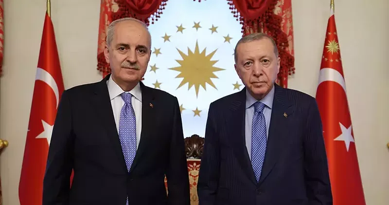Cumhurbaşkanı Erdoğan, TBMM Başkanı Kurtulmuş u kabul etti