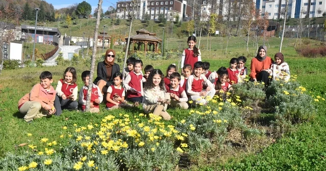 Düzce Üniversitesi botanik bahçesine miniklerden ziyaret Düzce Haberleri