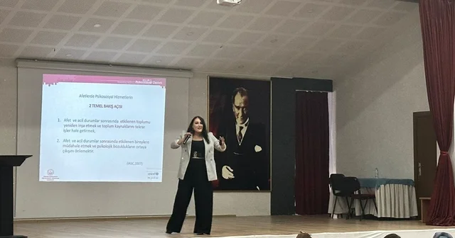 Rehber öğretmenlere afet ve acil durumlarda psikososyal destek hakkında eğitim verildi Eskişehir Haberleri