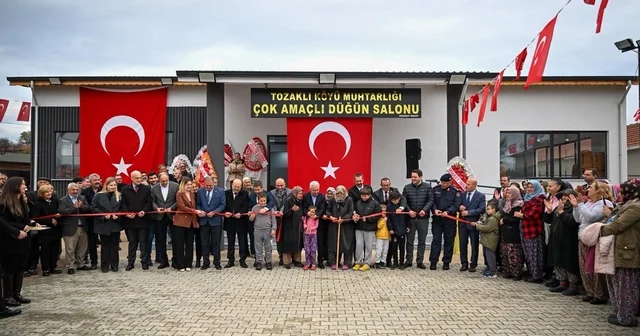 Tozaklı köyü düğün salonu törenle açıldı Kırklareli Haberleri