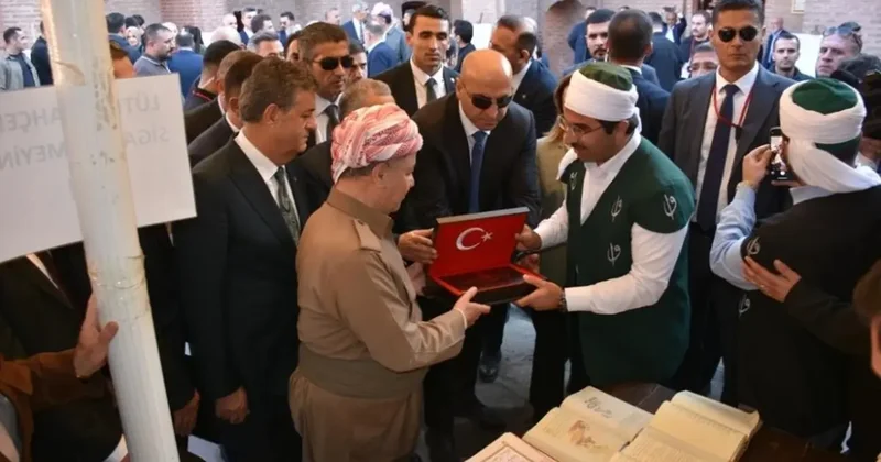 KDP lideri Mesut Barzani, Cizre de tarihi mekanları gezdi