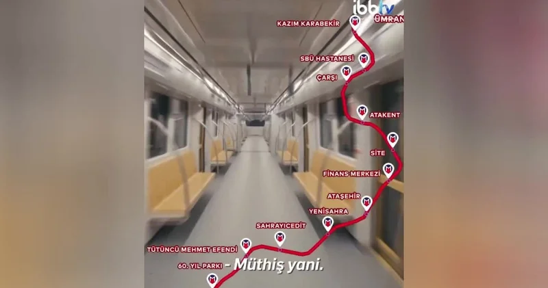 Ümraniye Göztepe Metrosunun yüzde 90 ı tamamlandı