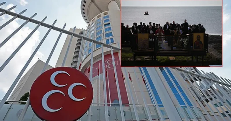 İznik teki görüntülere MHP den tepki: Maksatlı ayin rahatsızlığa yol açtı!