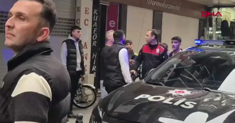 Yer: Zonguldak! Sokak ortasında tekmeli yumruklu kavga