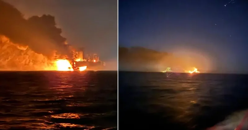 Karadeniz de iki tanker gemisinde patlama! Bakan Uraloğlu: İlk bilgi dışarıdan müdahale olduğu yönünde