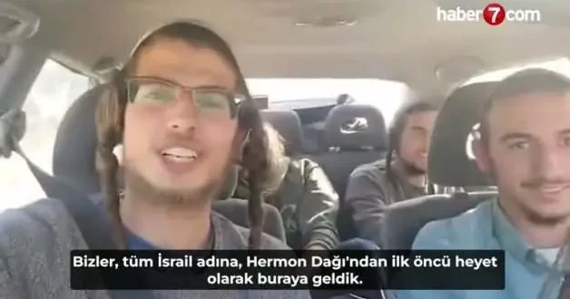 İsrailli işgalcilerden Suriye topraklarında provokatif açıklama: Hermon Dağı ndan ilk öncü heyet olarak geldik