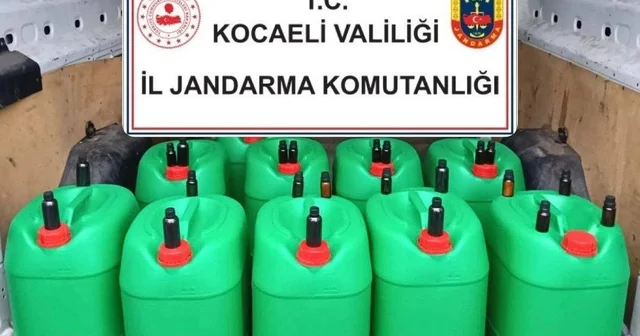 400 litre sahte alkol ele geçirildi Kocaeli Haberleri