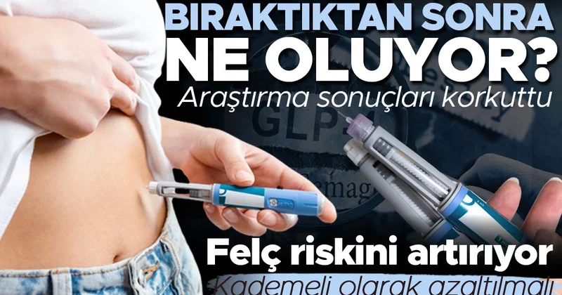 Zayıflama iğnelerini bıraktıktan sonra ne oluyor? Sorunun cevabı pek iç açıcı değil! Araştırma sonuçları korkuttu: Tekrar kilo alanlarda felç riskini artıyor