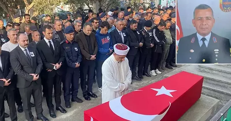 Kalp krizi sonucu hayatını kaybeden komutan toprağa verildi
