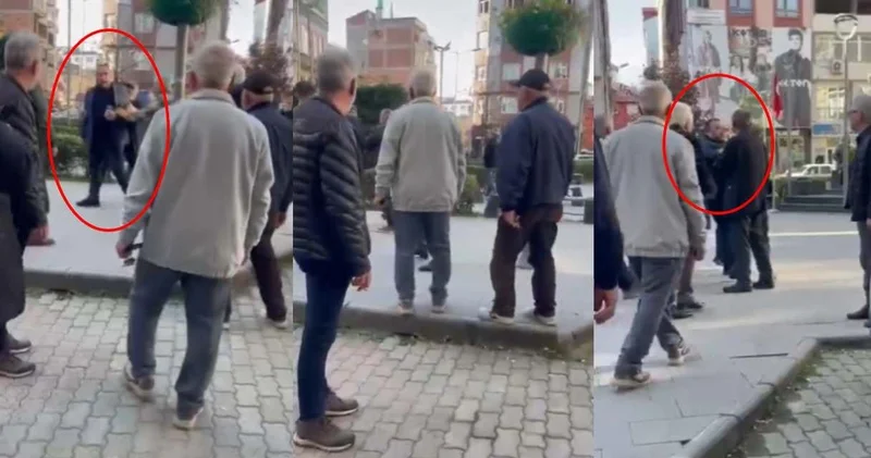 MHP li yöneticiden Orkun Özeller’e saldırı girişimi! Şehit yakınları engel oldu