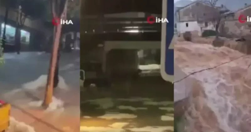 Popüler tatil beldesinde sel felaketi! Kırmızı alarm verildi