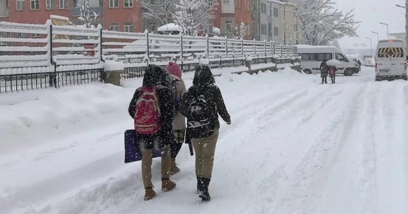 Eğitime bir günlük kar engeli!