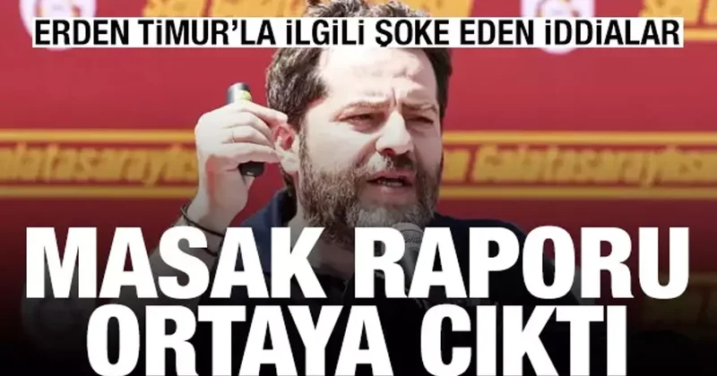 MASAK raporu ortaya çıktı! Erden Timur la ilgili bahis ve yasa dışı kumar iddiası