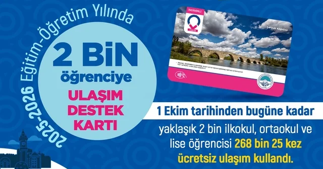 Büyükşehirin ulaşım desteğinden 2 bin öğrenci faydalanıyor Kayseri Haberleri
