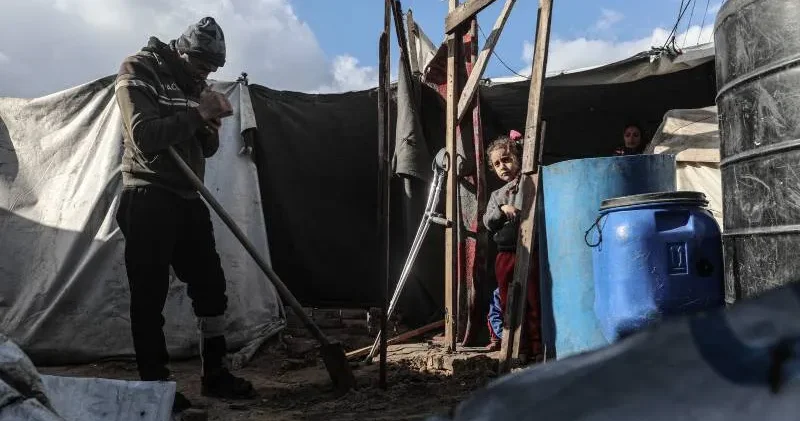 Gazze de aralık ayında 25 Filistinli soğuktan öldü; 6 sı çocuk!