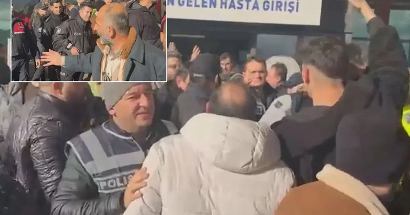 Yakalanan DEAŞ lılara hastanede öfke seli! Polis kalabalığı güçlükle sakinleştirdi