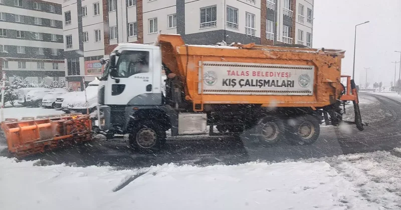 Talas’ta kar teyakkuzu