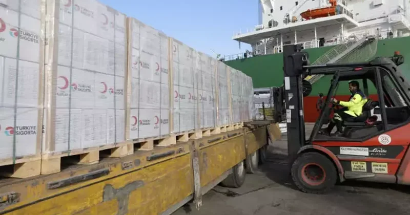 Türkiye Sigorta ve Türk Kızılay iş birliğiyle Gazze’ye destek