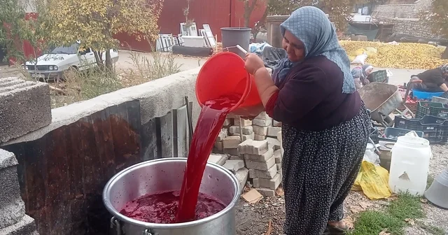 Mersin de kadınların nar ekşisi mesaisi Mersin Haberleri