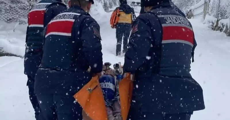 Hasta vatandaşa jandarma ulaştı