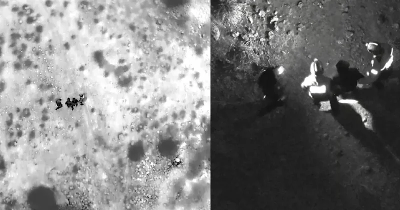 Termal kameralı dron kayıp engelli vatandaşı buldu