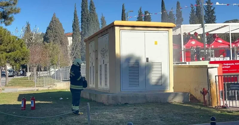 Menteşe’de elektrik trafosunda yangın paniği