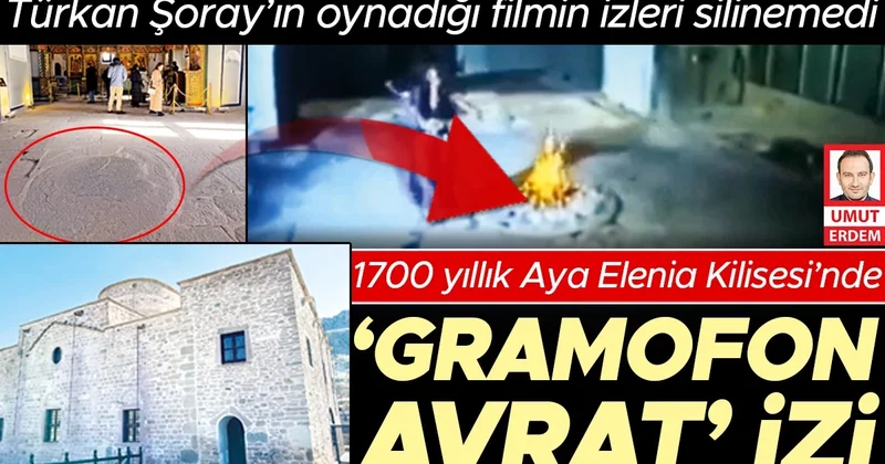 1700 yıllık Aya Elenia Kilisesi’nde ‘Gramofon Avrat’ izi