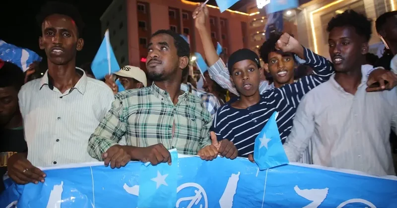 Somali de İsrail e Protesto