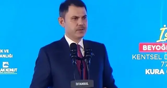 Bakan Kurum’dan kendisini kentsel dönüşüme engellemekle suçlayan Özgür Özel’e: Bir tane proje söyle hodri meydan VİDEO İZLE