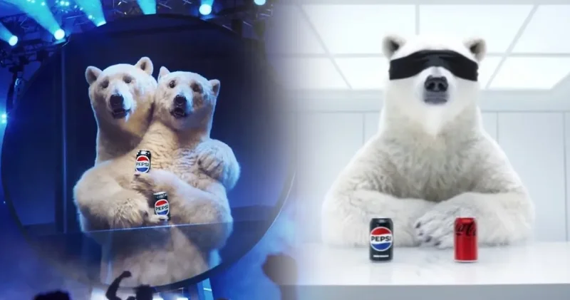 Coca Cola’nın ikonik kutup ayısı artık Pepsi’nin reklamında yer alıyor