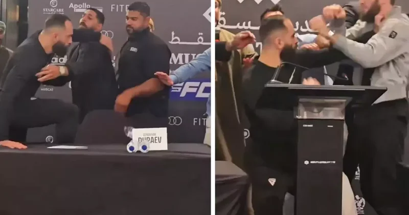 Videoyu izlemeniz lazım! Khamzat Chimaev i karşısında gören dövüşçü süt dökmüş kedi gibi oldu
