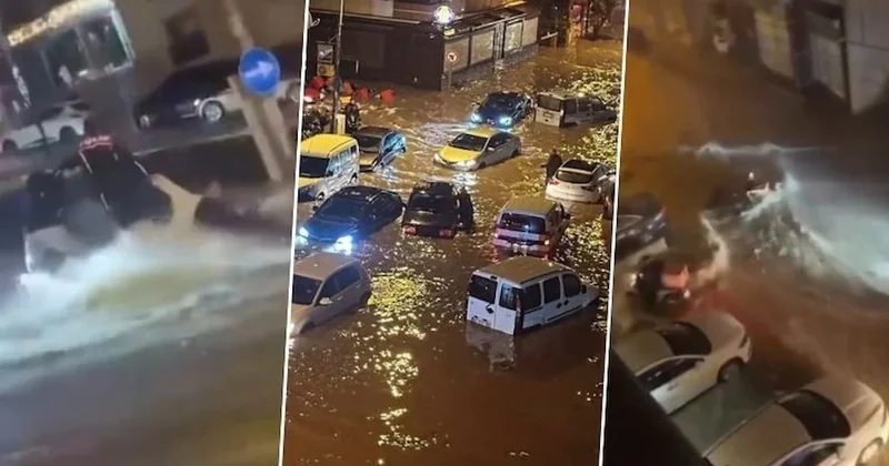 İzmir de sağanak felaketi: Yollar göle döndü, araçlar sular altında kaldı Sözcü Gazetesi