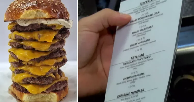 Herkes bu hamburgerciyi konuşuyor! Yarım litrelik suya istedikleri fiyata bakın
