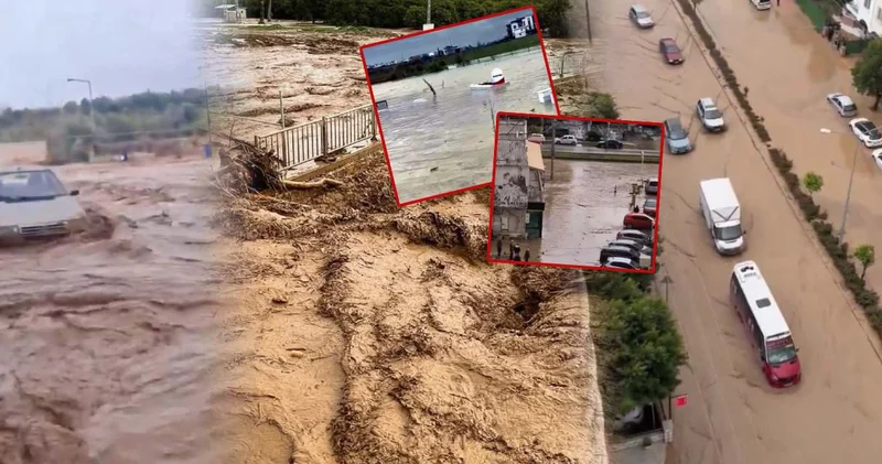 Mersin ve Adana da kuvvetli yağış hayatı felç etti! Araçlar ve yollar sular altında