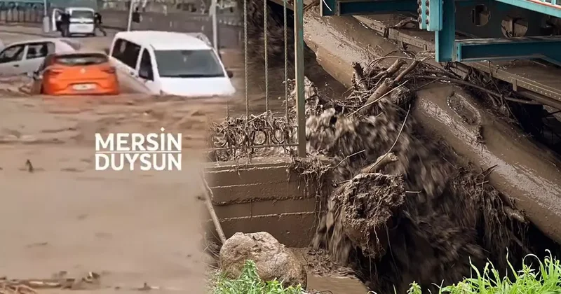 Sağanak yağış Mersin i vurdu! Çok sayıda ev ve iş yerini su bastı, yollar kapandı