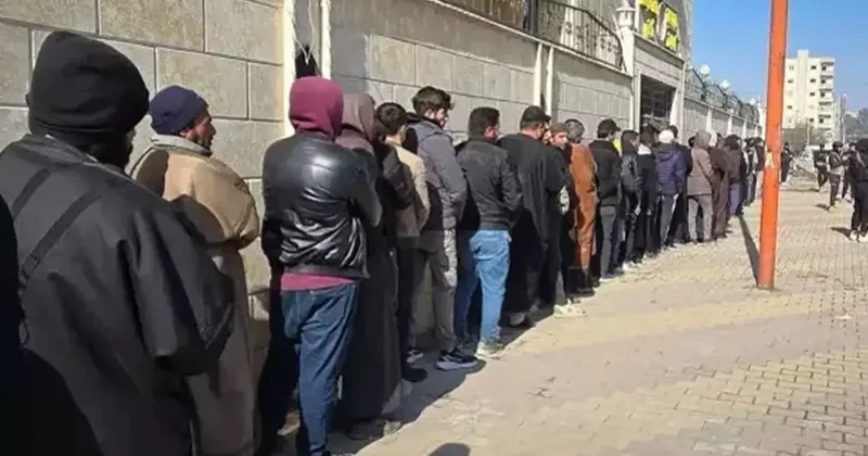 Şam yönetiminde YPG/SDG lilere güvence! Eman belgesi için uzun kuyruklar oluştu