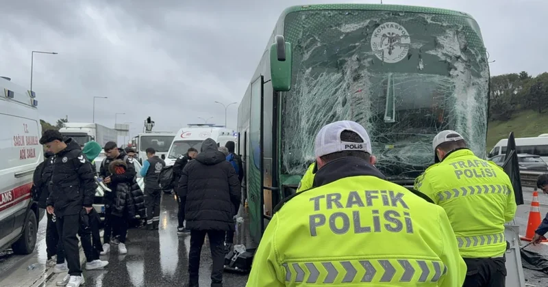 Konyaspor U 19 takım otobüsü İstanbul da kaza yaptı: Yaralılar var Sözcü Gazetesi