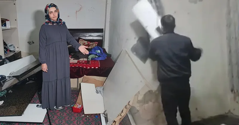 Kocası evdeki eşyaları kırıp, darbetti! Ben sizi öldüreceğim, yaşatmayacağım