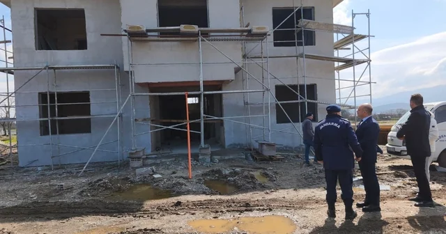 Çan Etili Köyü Jandarma Karakol İnşaatında İnceleme Çanakkale Haberleri