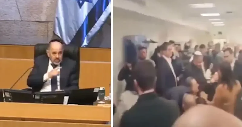 İsrail Meclisi nde Siren Alarmı