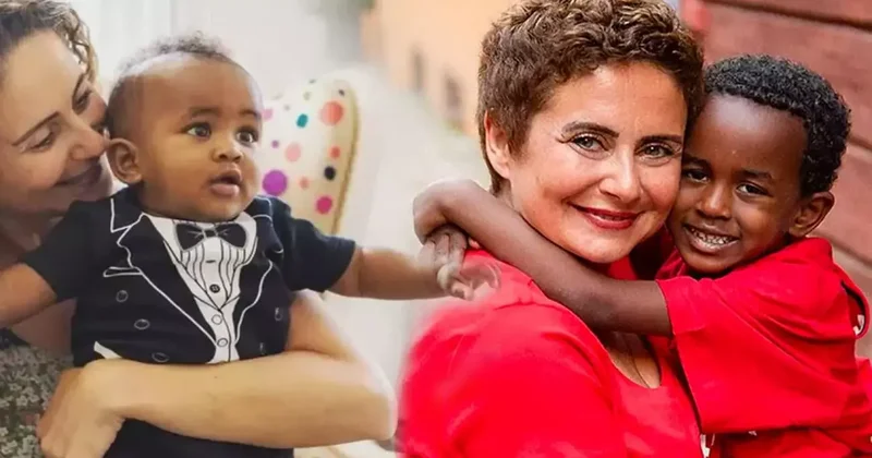 Esra Akkaya nın 2.5 ayllıkken Etiyopya dan evlat edindiği oğlu Can Alex delikanlı oldu!
