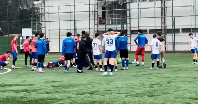 Sakatlanan takım arkadaşlarına üzüldüler oyuna devam edemediler VİDEO İZLE