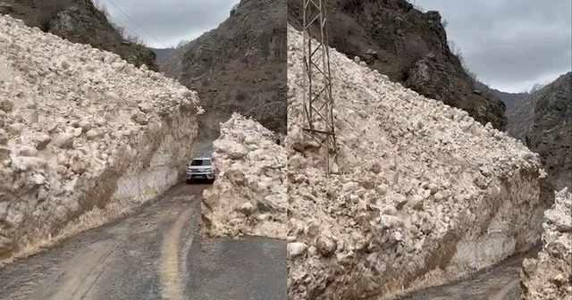 Çığ tünellerinde yolculuk Hakkari Haberleri