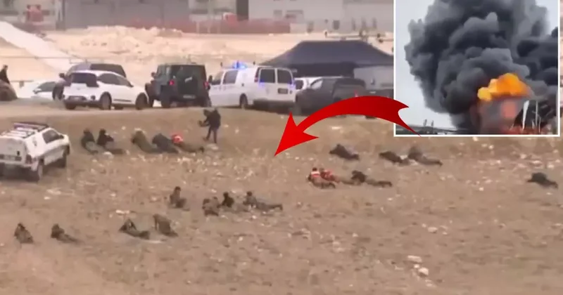 İran tesisi vurdu, sirenler çalınca İsrail askerleri panikle yere yattı